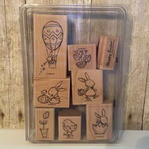 StampinUp wood block stamp set Everybunny - Easter